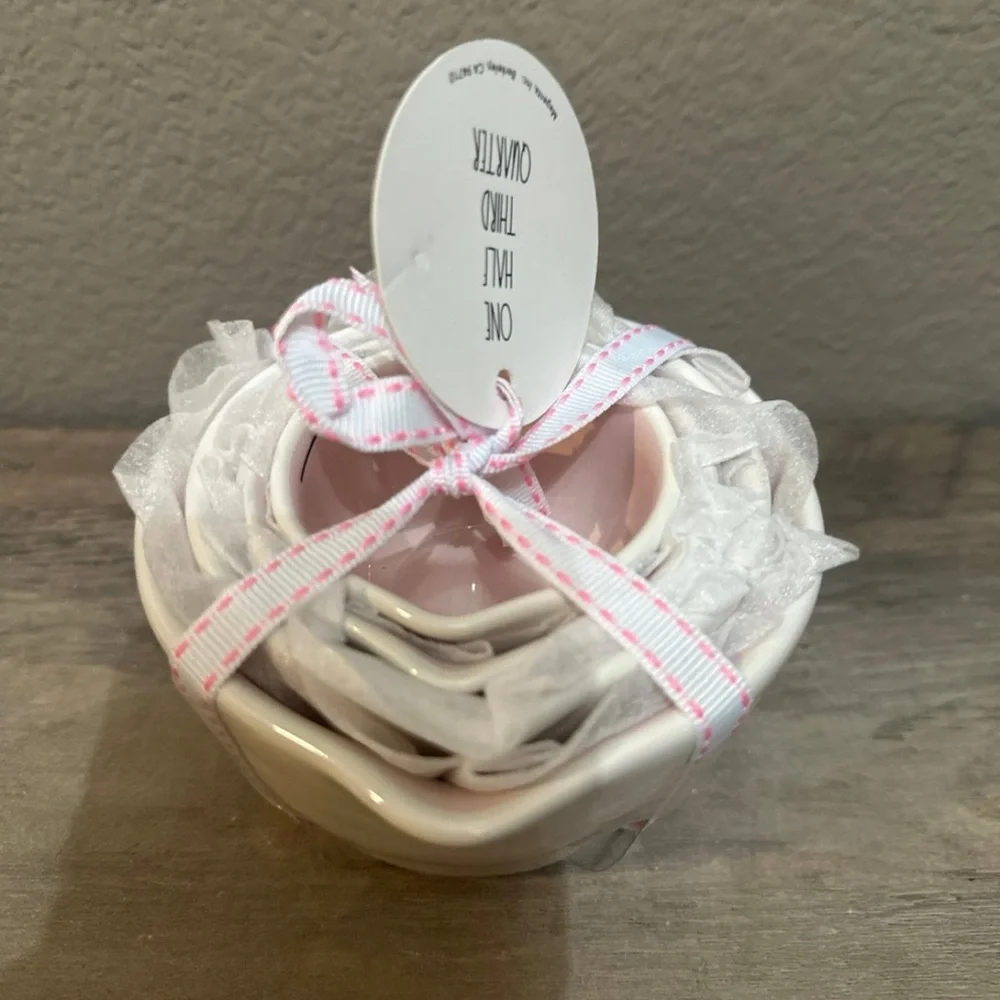 Rae Dunn Pink Inside Measuring Cups - Picture 3 of 4